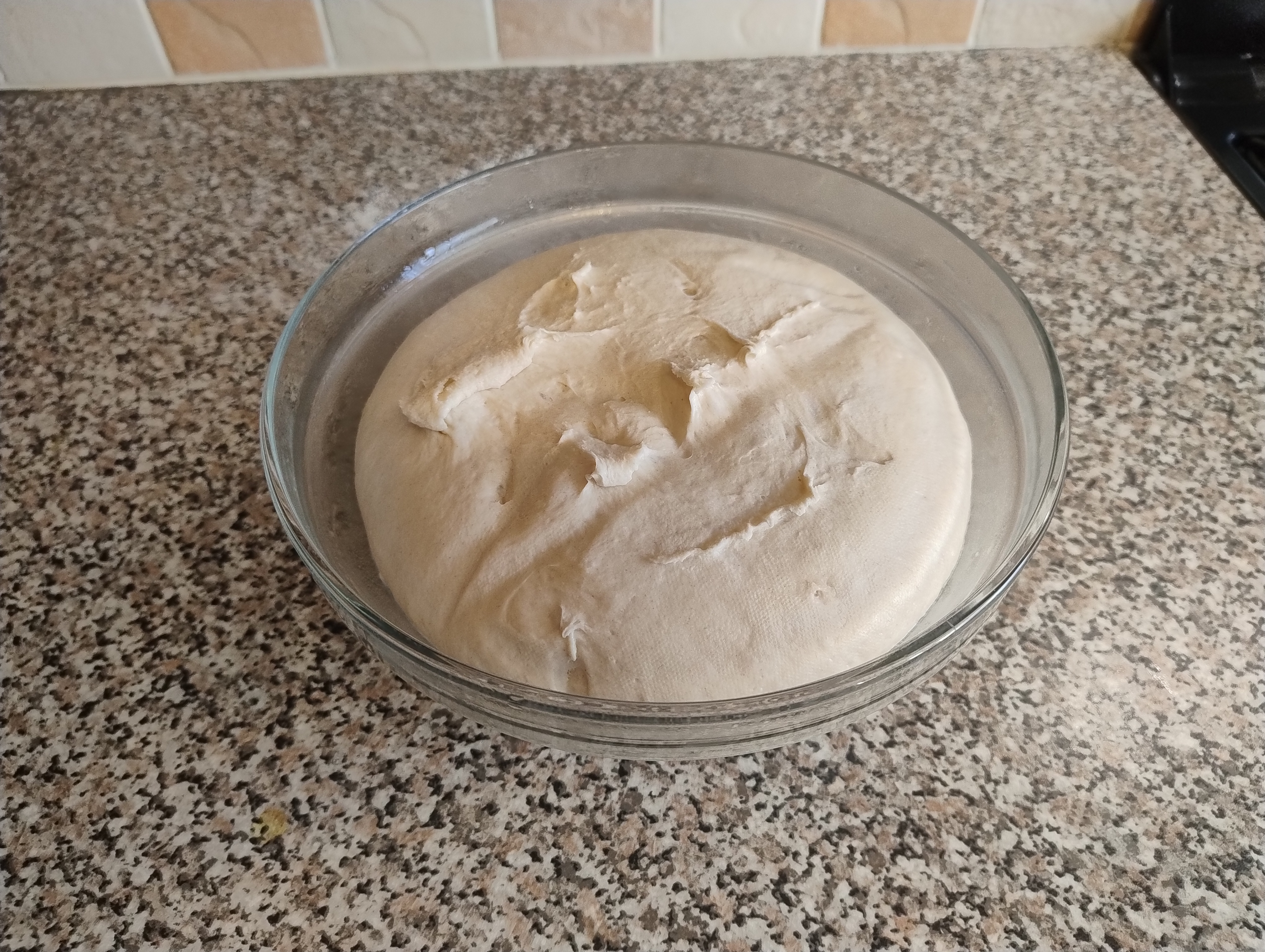 Proved Dough In Bowl