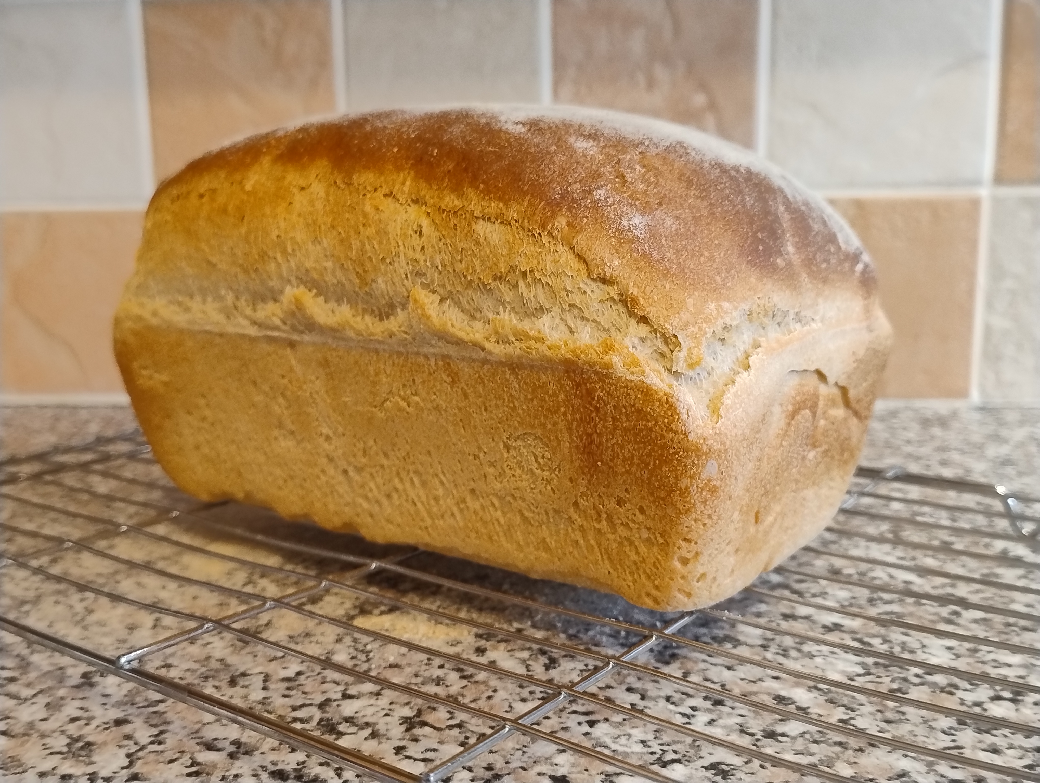 Baked Loaf On Cooling Rack